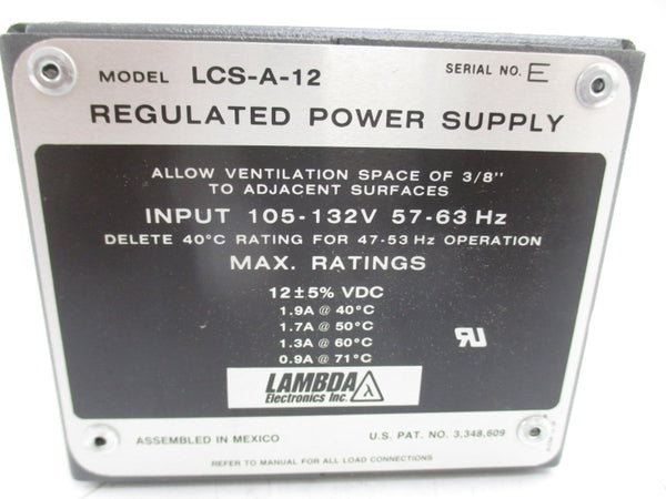 LAMBDA LCS-A-12 105-132V .9A-1.9A NSMP