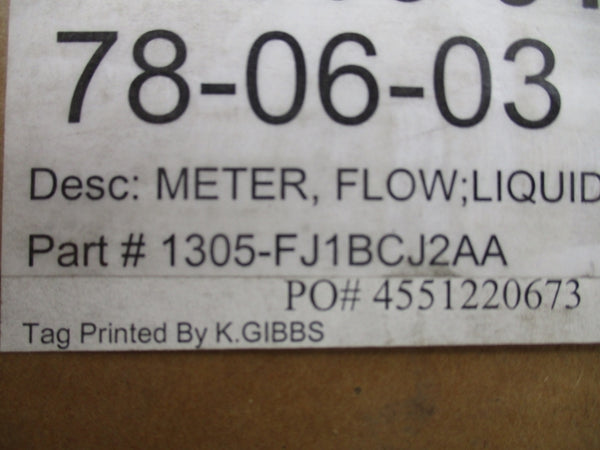 BROOKS INSTRUMENT 1305FJ1BCJ2AA 200PSI NSMP