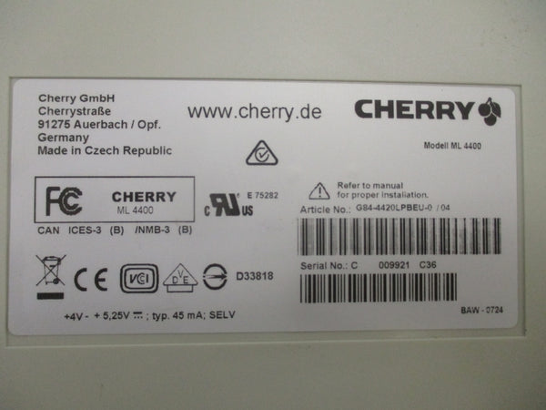 CHERRY ML4400 G84-4420LPBEU-0/04 NSMP