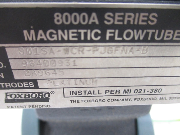 FOXBORO 801SA-WCR-PJGFNA-B 96F51392 740PSI NSMP