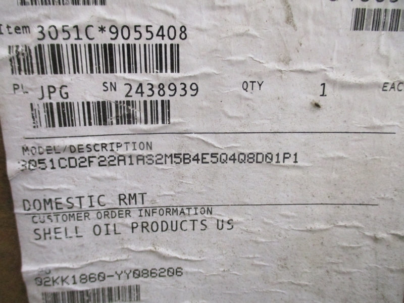 ROSEMOUNT 3051CD2F22A1A1S2M5B4E5Q4Q8D01P1 9-32VDC 300PSI NSMP