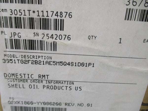 ROSEMOUNT 3051TG2F2B21AE5M5Q4S1D01P1 9-32VDC 150PSI NSMP