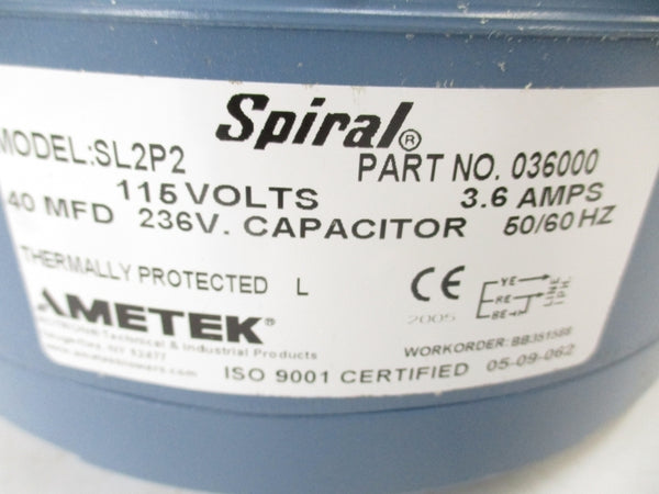 AMETEK SL2P2 036000 115V 3.6A NSNP