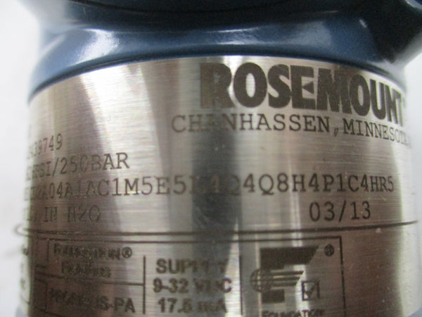 ROSEMOUNT 3051CD2A04A1AC1M5E5L4Q4Q8H4P1C4HR5 9-32VDC 3626PSI NSMP