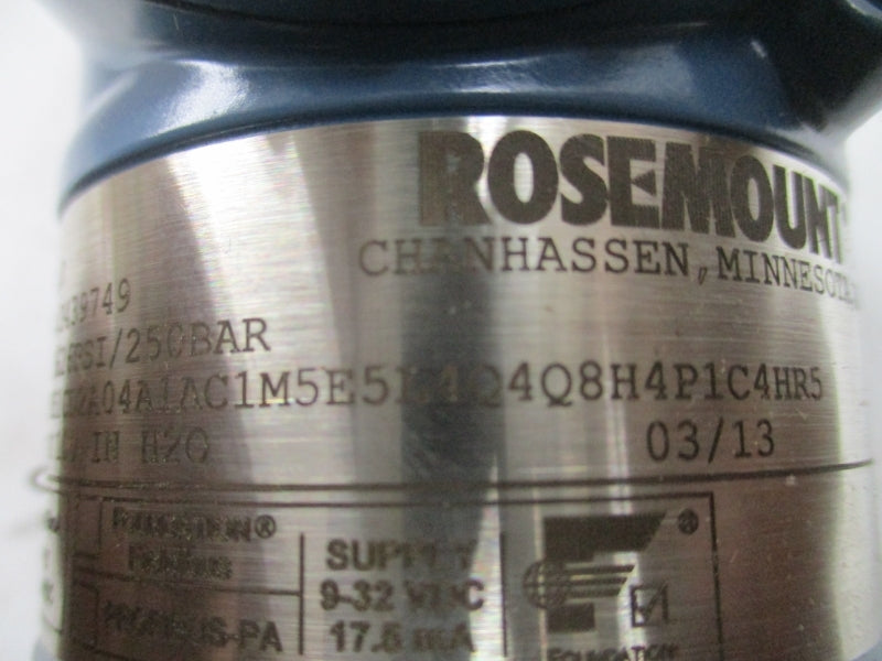 ROSEMOUNT 3051CD2A04A1AC1M5E5L4Q4Q8H4P1C4HR5 9-32VDC 3626PSI NSMP