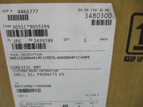 ROSEMOUNT 3051CD2A04A1AC1M5E5L4Q4Q8H4P1C4HR5 9-32VDC 3626PSI NSMP