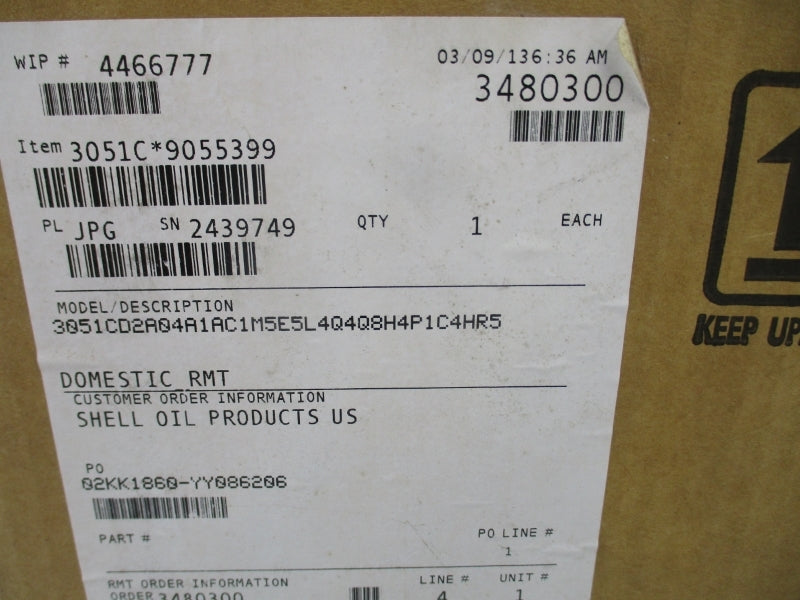 ROSEMOUNT 3051CD2A04A1AC1M5E5L4Q4Q8H4P1C4HR5 9-32VDC 3626PSI NSMP
