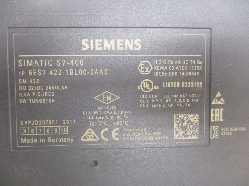 SIEMENS 6ES7422-1BL00-0AA0 NSMP