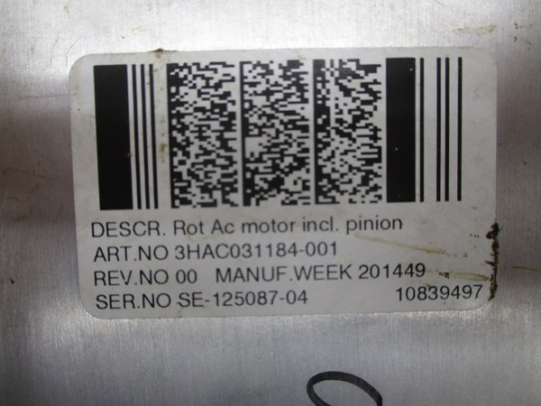 ABB 3HAC031184-001 REV. 00 (AS PICTURED) UNMP