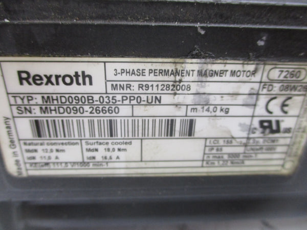 REXROTH MHD090B-035-PP0-UN R911282008 UNMP