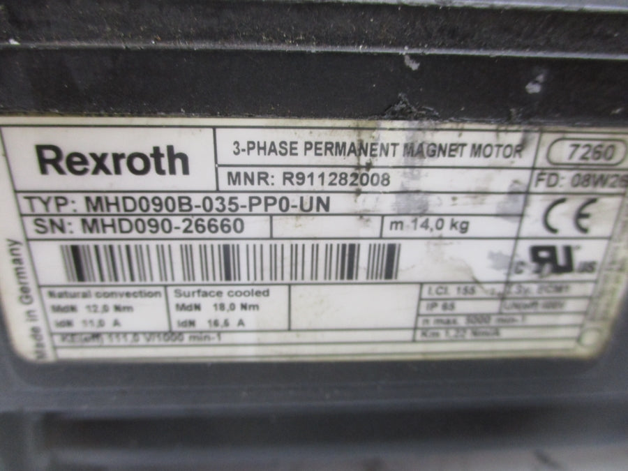 REXROTH MHD090B-035-PP0-UN R911282008 UNMP