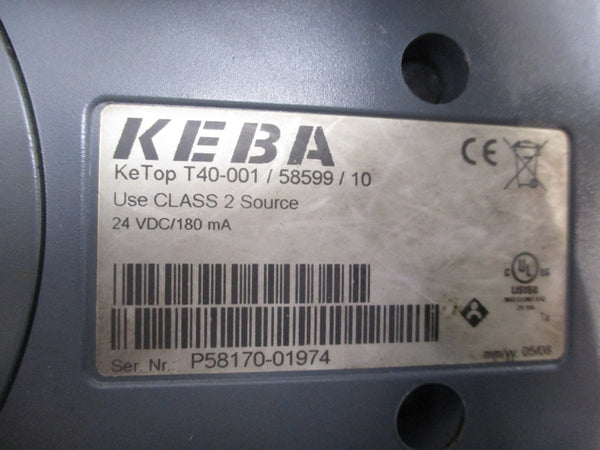 KEBA T40-001/58599/10 24VDC (AS PICTURED) UNMP