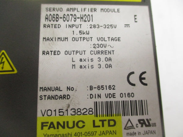 FANUC A06B-6079-H201 283-325V 3.0A (AS PICTURED) UNMP