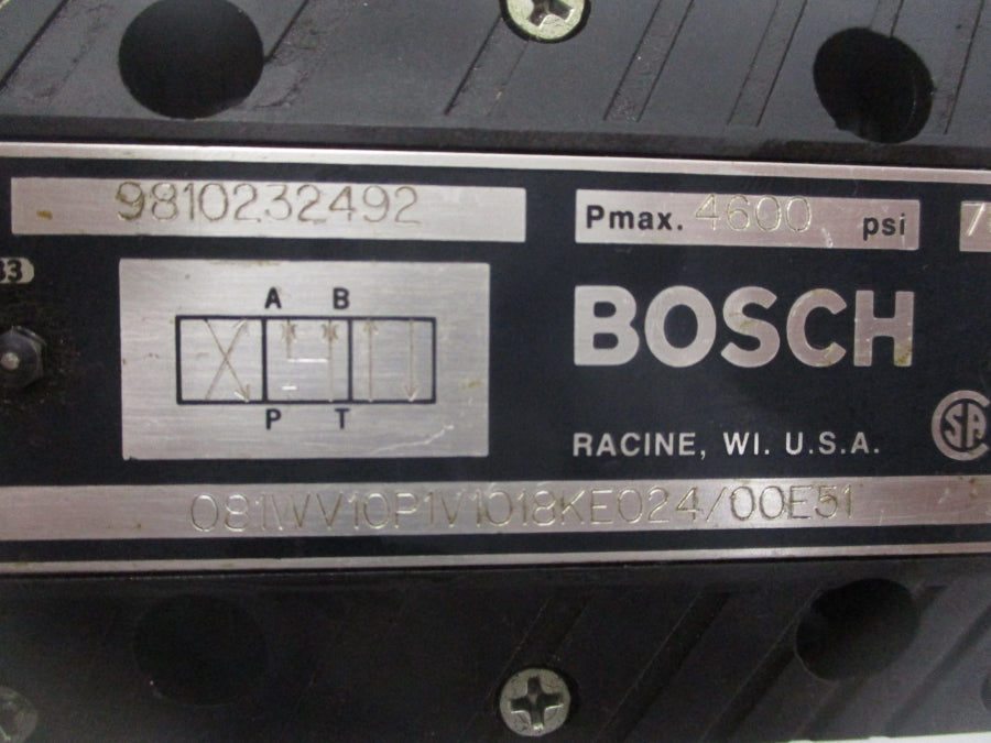 BOSCH 081WV10P1V1018KE024/00E51 4600PSI UNMP