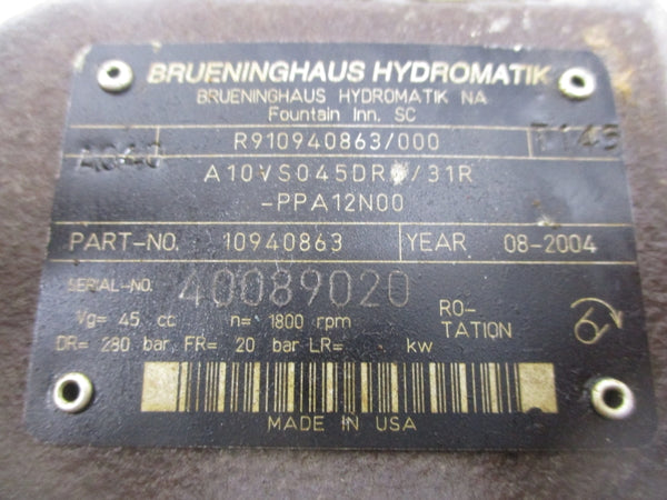 BRUENINGHAUS HYDROMATIK R910940863/000 UNMP