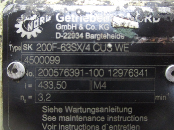 NORD SK 63SX/4 CUS WE 4500099 UNMP