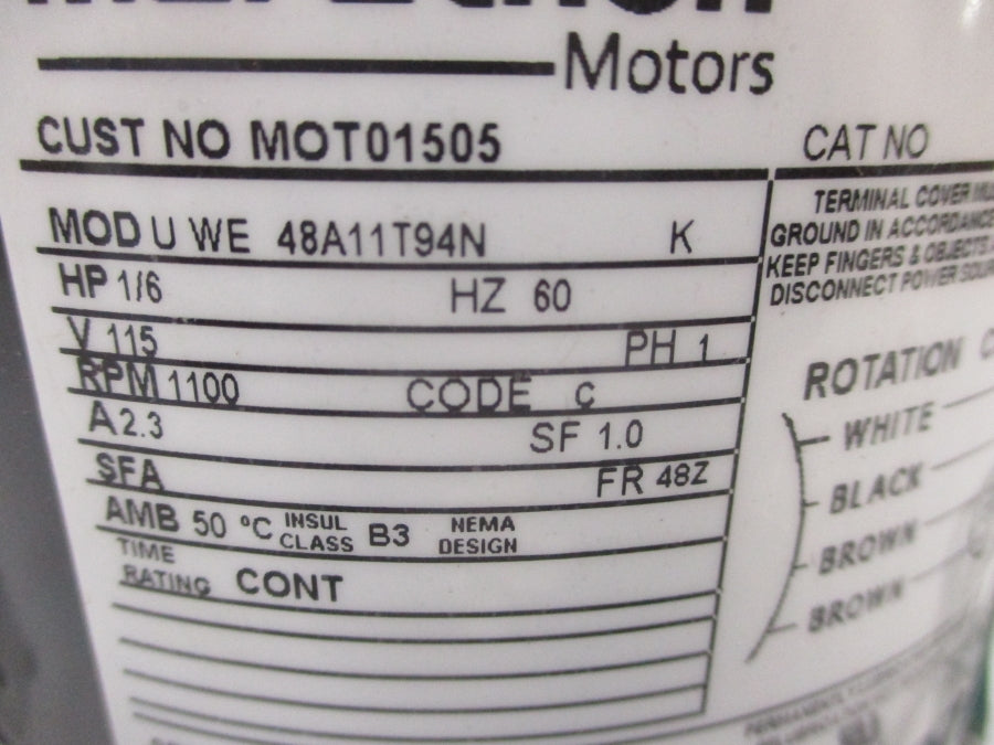 MARATHON 048A11T94N MOT01505 115V 2.3A NSMP