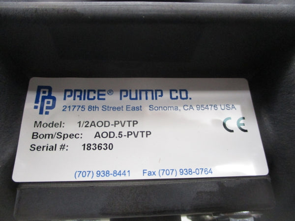 PRICE PUMP CO AOD.5-PVTP 1/2AOD-PVTP NSMP