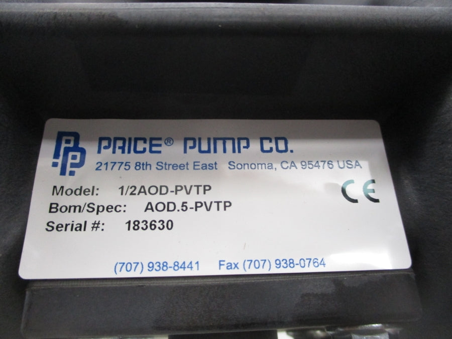 PRICE PUMP CO AOD.5-PVTP 1/2AOD-PVTP NSMP