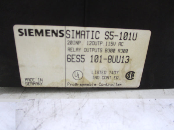 SIEMENS 6ES5 101-8UU13 115VAC UNMP