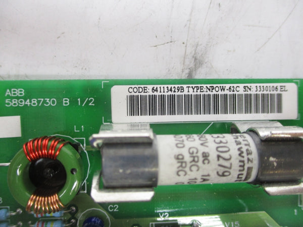 ABB 64113429 NPOW-62C NSMP