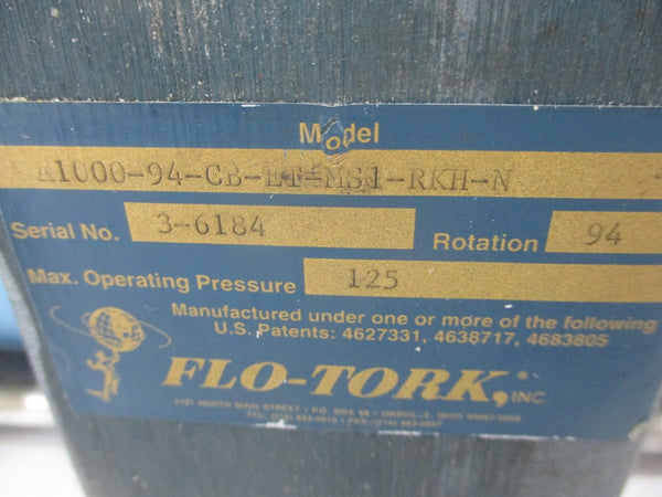 FLO-TORK A1000-94-CB-ET-MS1-RKH-N 125PSI UNMP