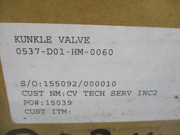 KUNKLE 0537-D01-HM-0060 60PSI 3/4" NSMP