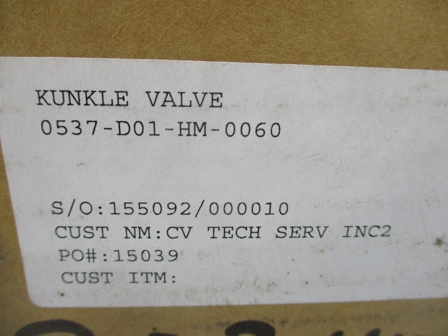 KUNKLE 0537-D01-HM-0060 60PSI 3/4" NSMP