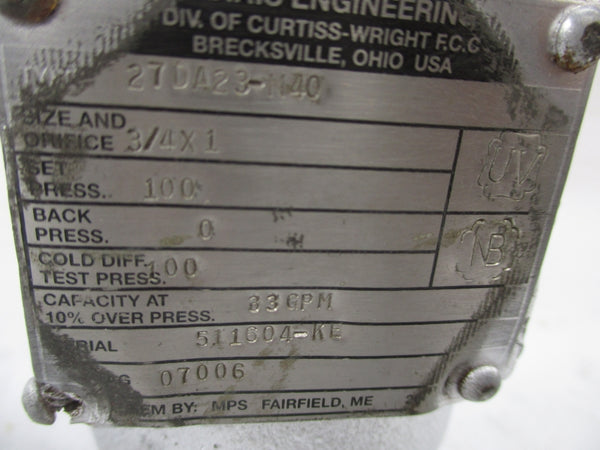 FARRIS 27DA23-M40 3/4" X 1" (AS PICTURED) NSNP