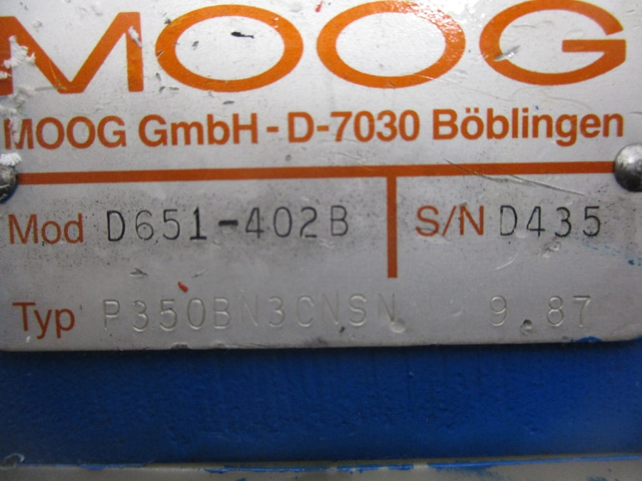 MOOG D651-402B P350BN3CNSN NSNP
