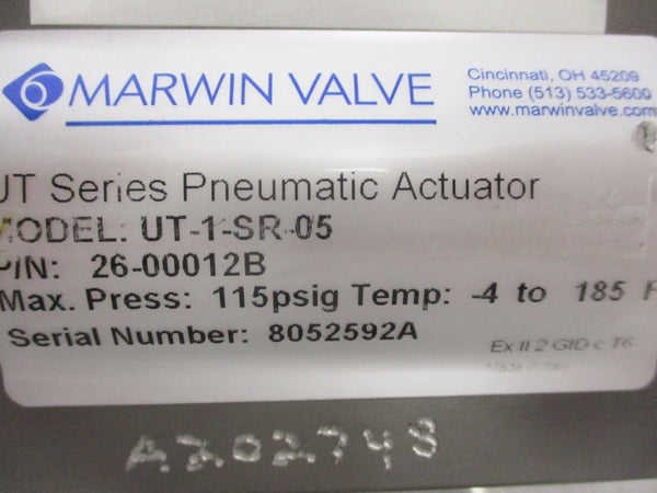 MARWIN UT-1-SR-05 26-00012B 115PSI UNMP