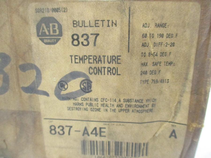 ALLEN BRADLEY 837-A4E SER. A 125-600V  NSMP