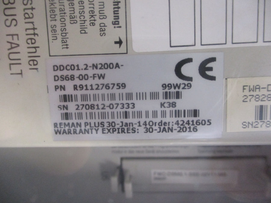 REXROTH DDC01.2-N200A-DS68-00-FW REMAN