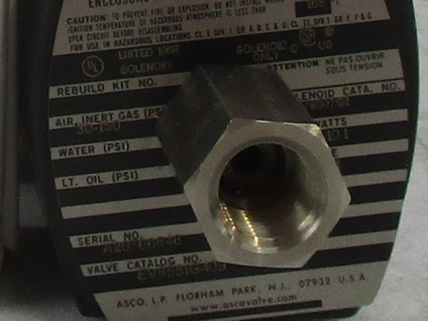 ASCO EV8551G409 110/120V 30-150PSI NSMP