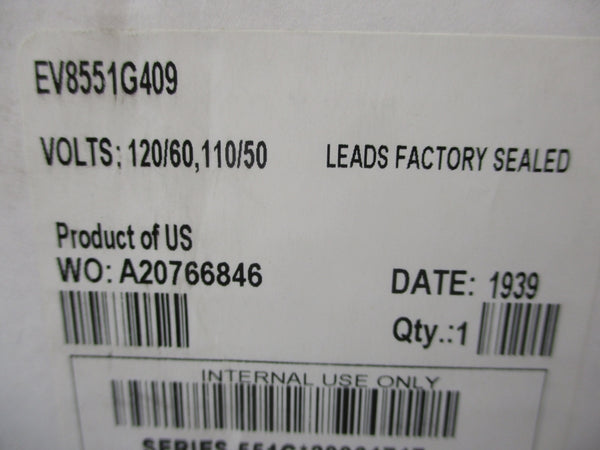 ASCO EV8551G409 110/120V 30-150PSI NSMP