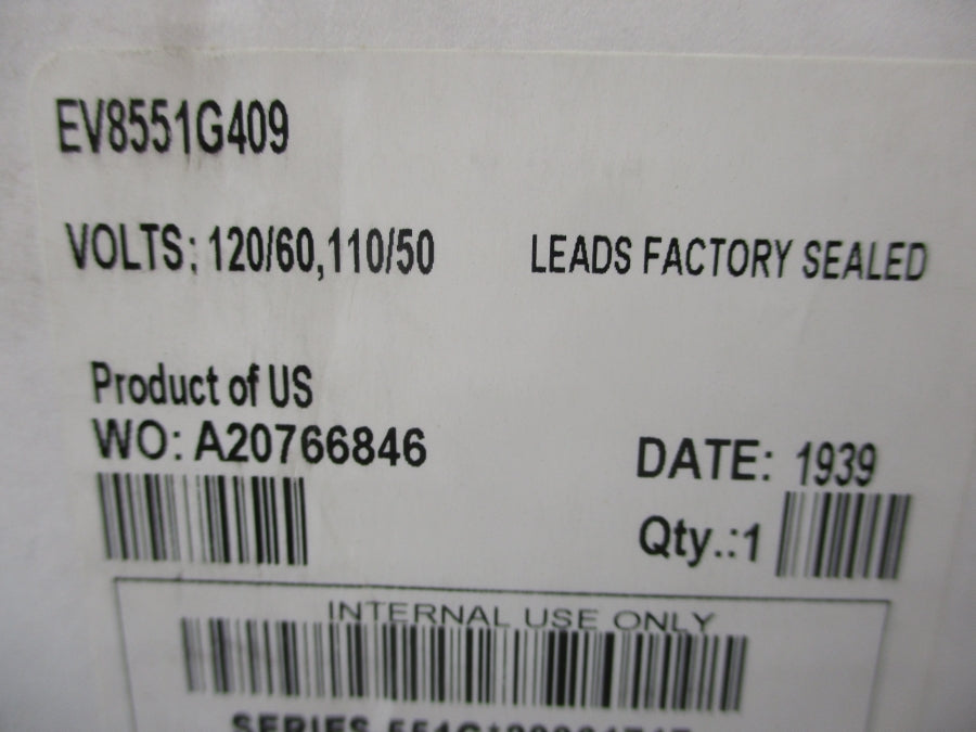 ASCO EV8551G409 110/120V 30-150PSI NSMP