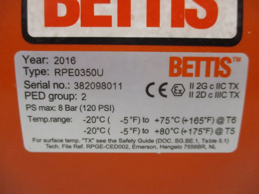 BETTIS RPE0350U 120PSI NSNP