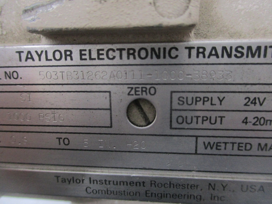 TAYLOR 503TB31262A0111-1000-38933 24V 1000PSI UNMP