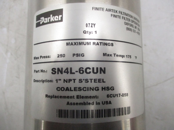 PARKER SN4L-6CUN 250PSI 1" NSNP