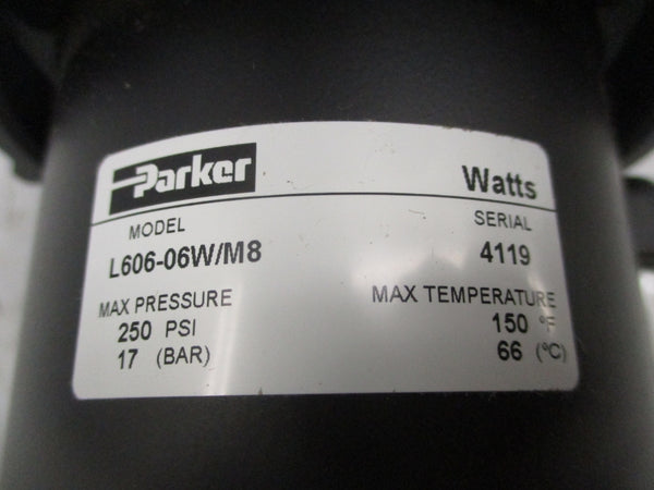 PARKER L606-06W/M8 250PSI NSNP