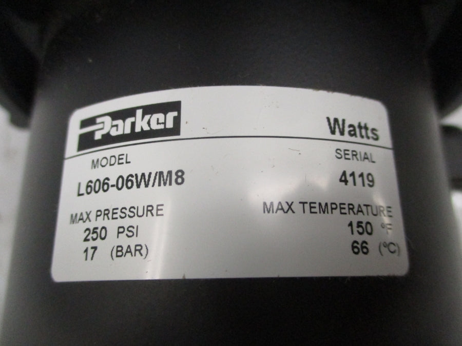 PARKER L606-06W/M8 250PSI NSNP