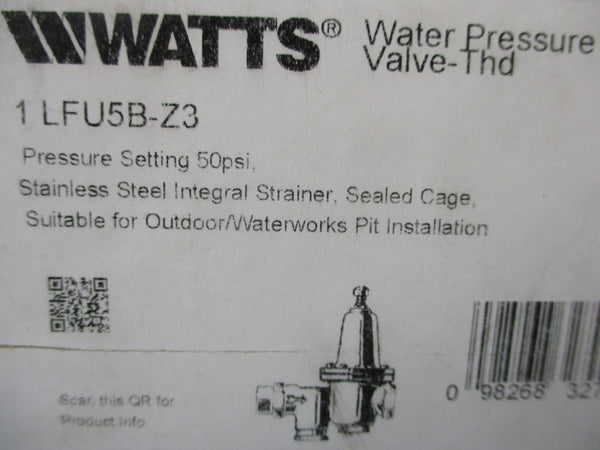 WATTS LFU5B-Z3 50PSI 1" NSMP