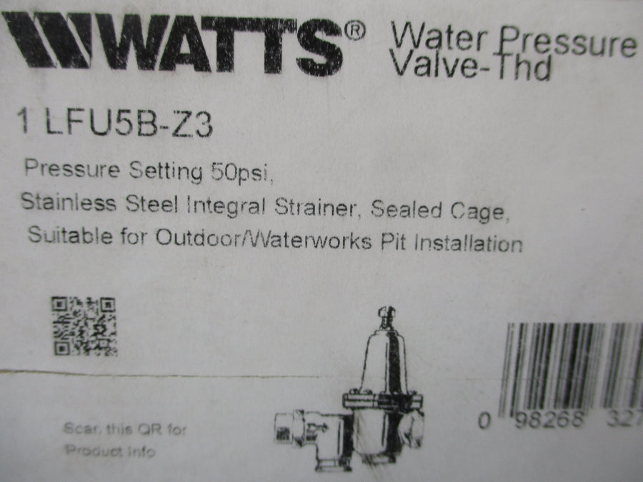WATTS LFU5B-Z3 50PSI 1" NSMP