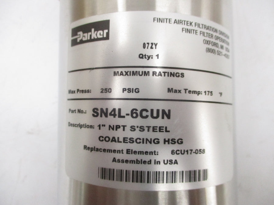 PARKER SN4L-6CUN 250PSI 1" NSMP