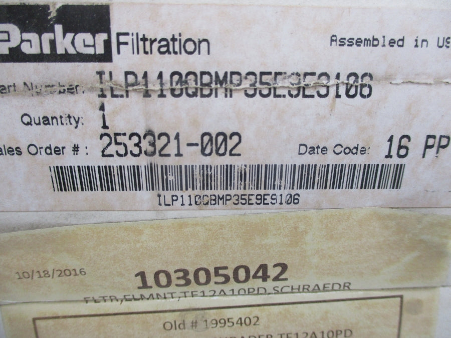 PARKER ILP110QBMP35E9E3106 NSMP