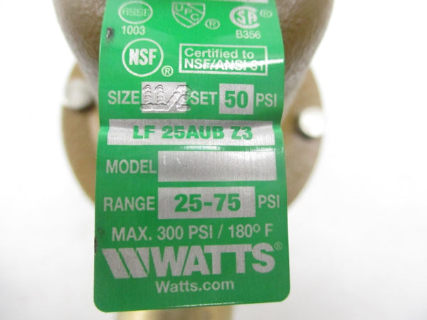 WATTS LF25AUB-Z3 50PSI 1-1/2" NSMP