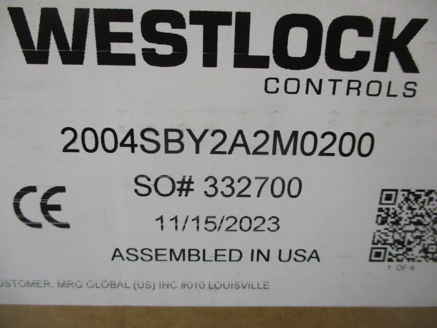 WESTLOCK 2004SBY2A2M0200 250VAC 15A NSMP