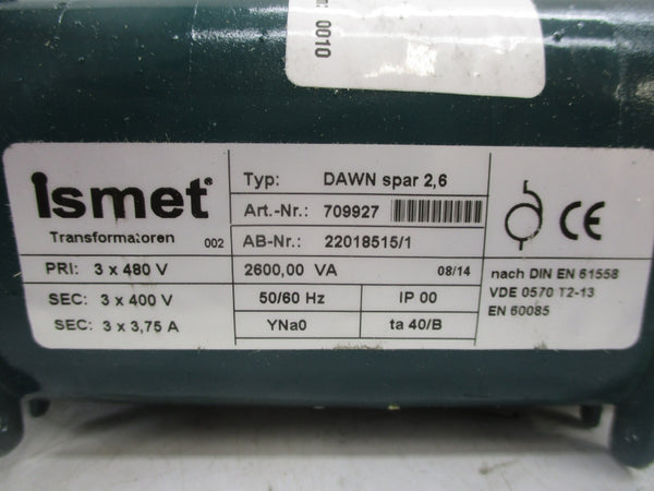 ISMET 029.367961 85043200 400/480V NSNP