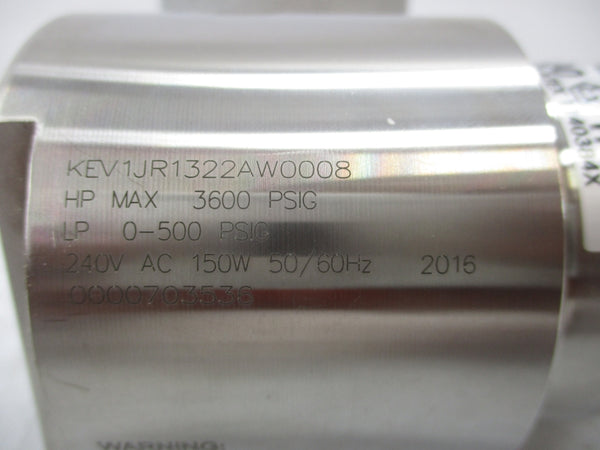 SWAGELOK KEV1JR1322AW0008 240VAC 3600PSI NSMP