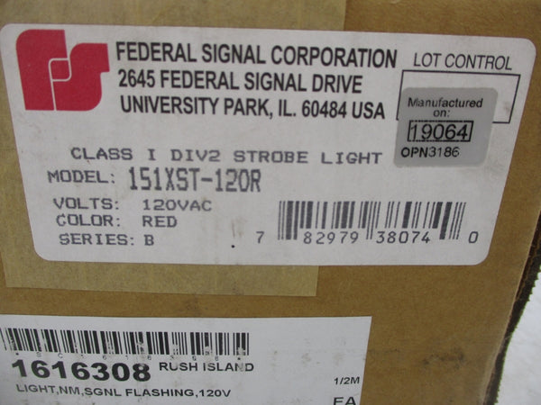 FEDERAL SIGNAL 151XST-120R SER. B 120VAC NSFS